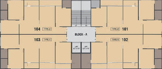Floor Plan of Parishram Florenza in Vaishnodevi Circle, Ahmedabad - Image 162309