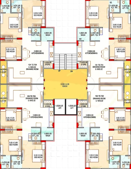 Floor Plan of Shreenath Pramukh Sanidhya in Mansa, Gandhinagar - Image 162367