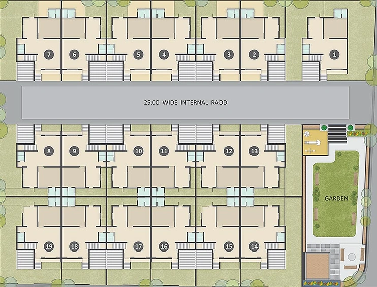 Master Plan of Shreeji Pramukh Villa in Kalol, Gandhinagar - Image 162377