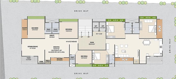 Master Plan of Prestige Raghav Residency in Dahegam, Gandhinagar - Image 162755