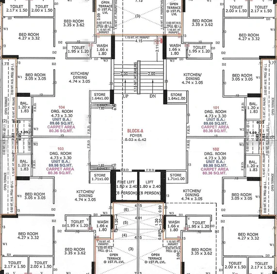 Floor Plan of Shree Rehvassa Saffron in Nana Chiloda, Ahmedabad - Image 162829