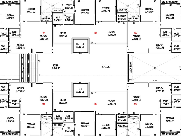 Floor Plan of Katha River View 77 in Raysan, Gandhinagar - Image 162851