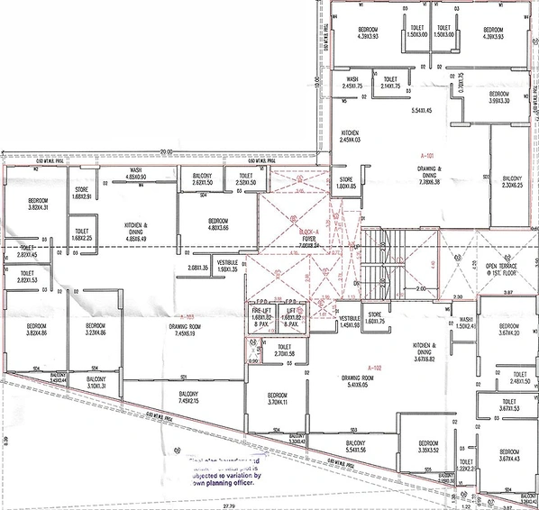 Floor Plan of Nia Nami Riverside 38 in Randesan, Gandhinagar - Image 162888