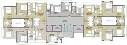 Floor Plan of Gurunam Ganga in Andheri East, Mumbai - Image 162881