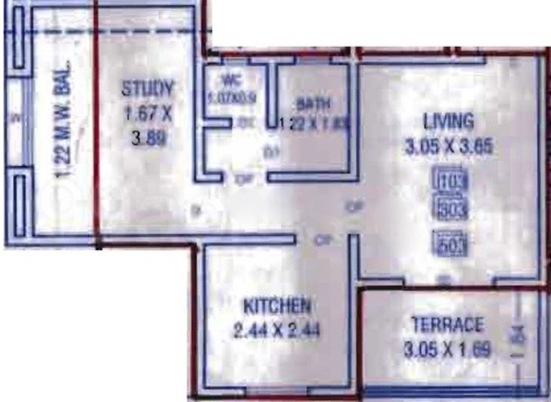 1 BHK Flat in Harikrupa Chintamani Nivas in Katraj, Pune - Image 746580
