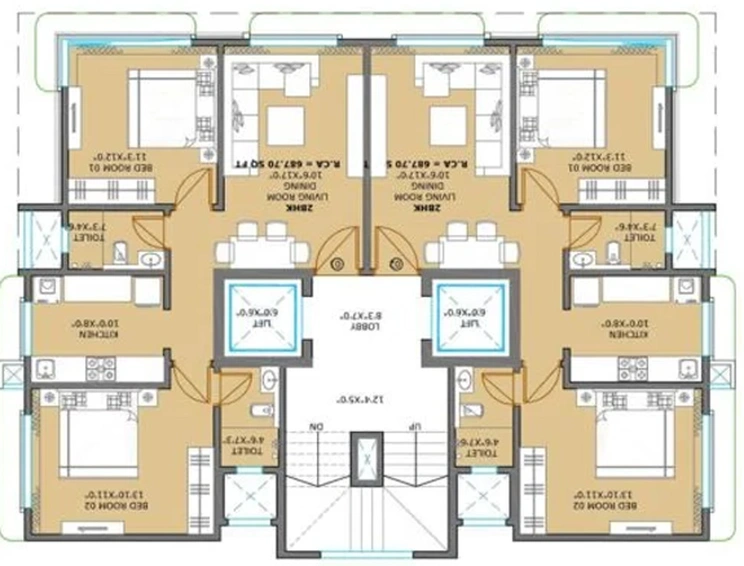 Floor Plan of Gurunam Prem Niwas in Andheri East, Mumbai - Image 162941