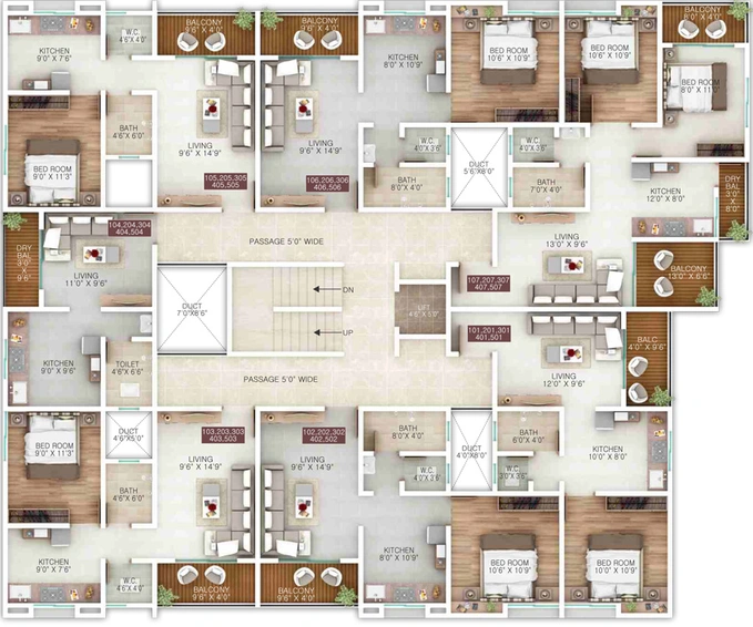 Floor Plan of Shree Ganesh Vihar in Katraj, Pune - Image 114677