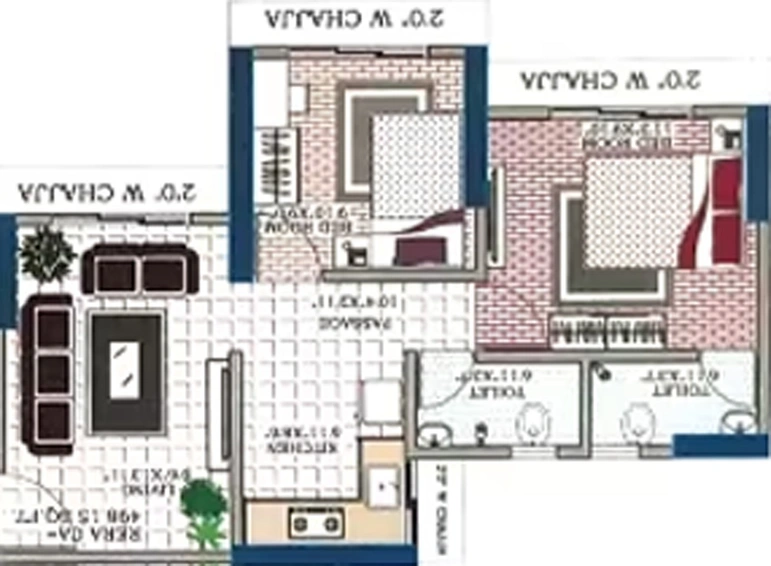 2 BHK Flat in Reliable Unique Enclave Residency in Vikhroli East, Mumbai - Image 814297