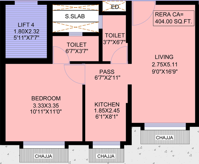 1 BHK Flat in Reliable Unique Platinum in Vikhroli East, Mumbai - Image 814299