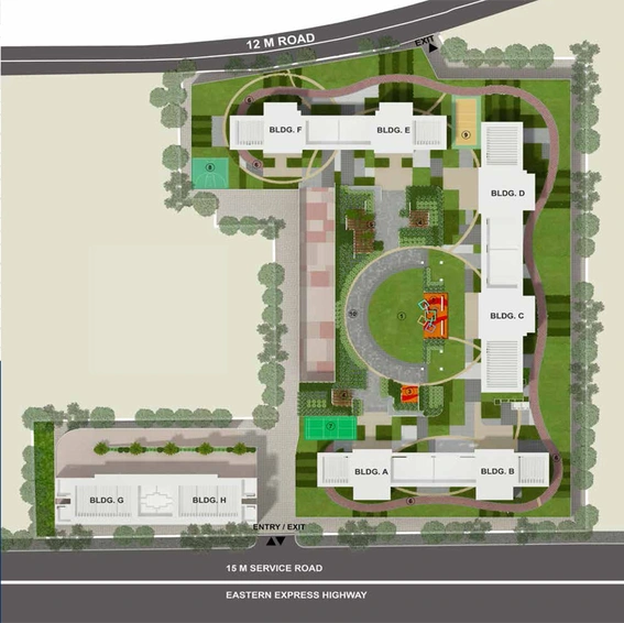Master Plan of Sheth Avalon in Thane West, Thane - Image 163007