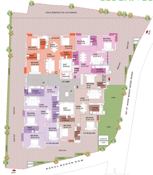 Master Plan of Aspirations Elegance in Bakul Bagan, Kolkata - Image 163066