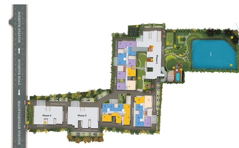 Master Plan of Signum Windflower in Madhyamgram, Kolkata - Image 163109