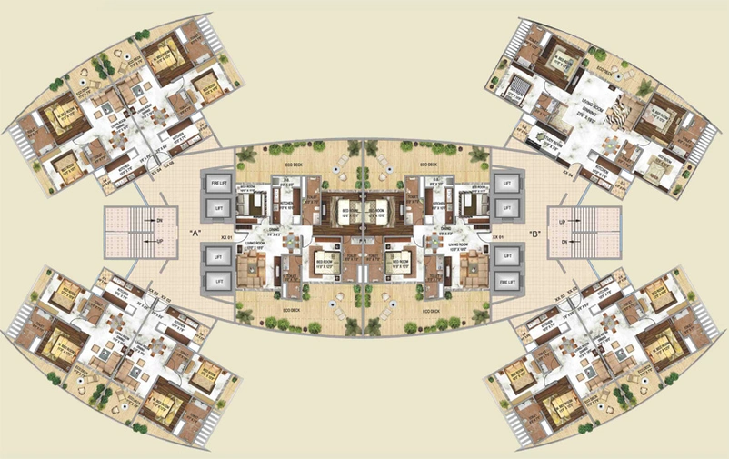 Floor Plan of JP Decks in Goregaon East, Mumbai - Image 163158