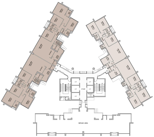 Floor Plan of Oberoi Esquire in Goregaon East, Mumbai - Image 163231