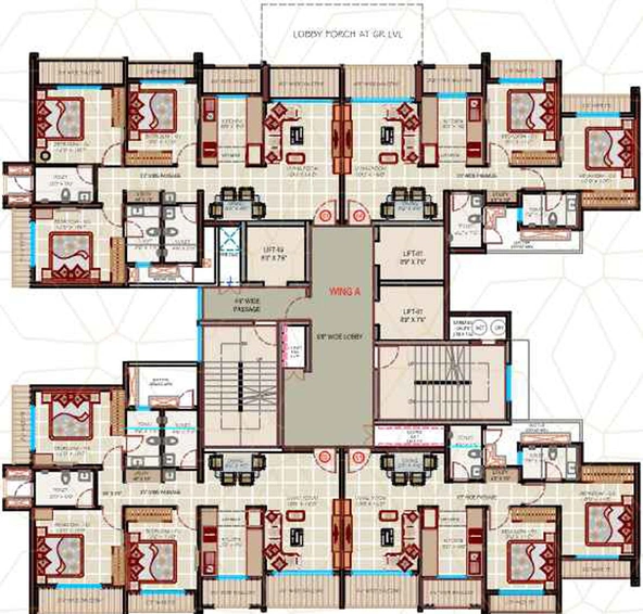 Floor Plan of Regency Avana in Kalyan West, Thane - Image 163269
