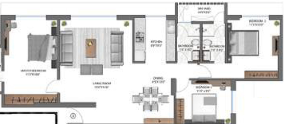 3 BHK Flat in SD 69 SVP in Andheri West, Mumbai - Image 814392
