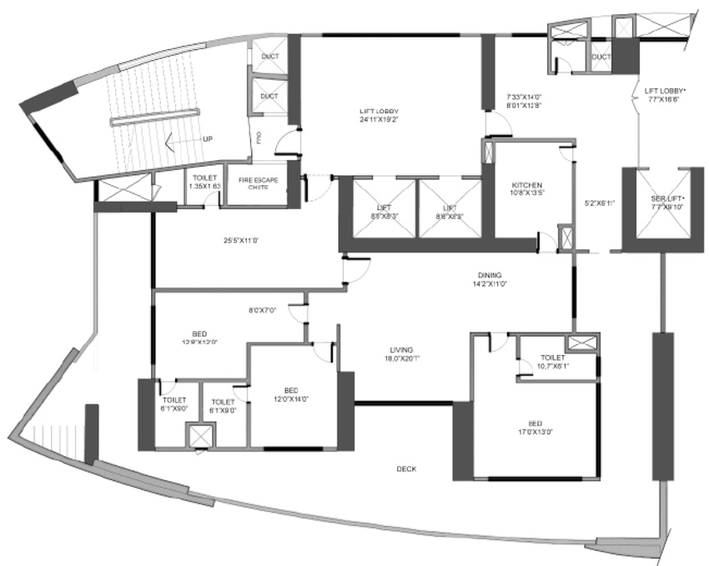 3 BHK Flat in SD The Imperial Edge in Tardeo, Mumbai - Image 814421