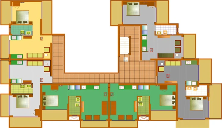 Floor Plan of Almeida Helens Oasis in Anjuna, Goa - Image 163377