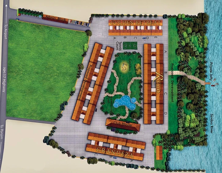 Master Plan of Palacio Grandeza in Velha, Goa - Image 163437