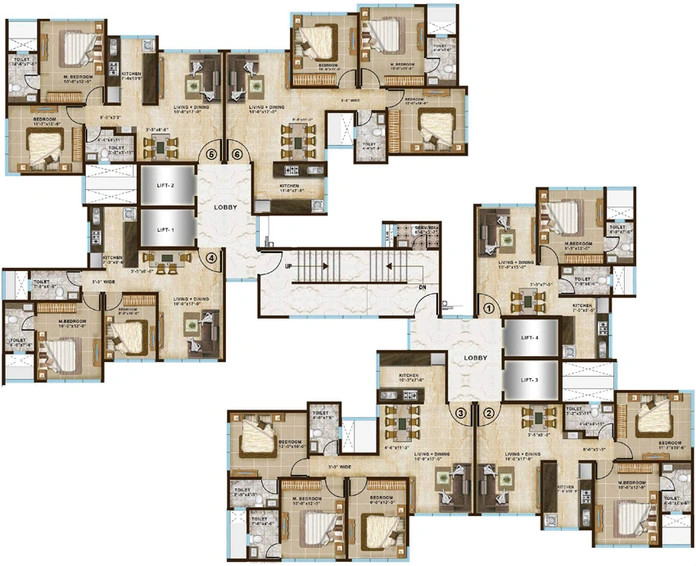 Floor Plan of Chandak Paloma in Goregaon East, Mumbai - Image 163491