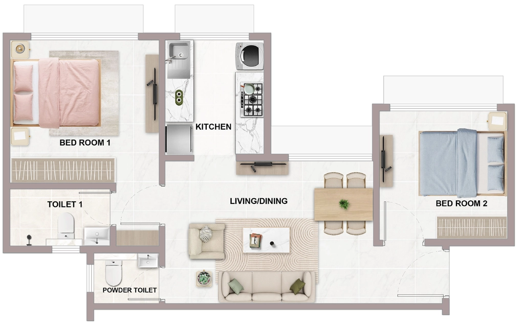 2 BHK Flat in Dheeraj Livsmart in Kurla West, Mumbai - Image 911363