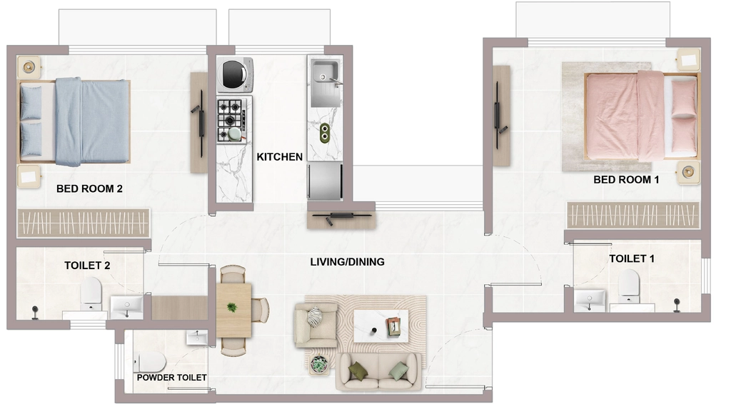 2 BHK Flat in Dheeraj Livsmart in Kurla West, Mumbai - Image 911364