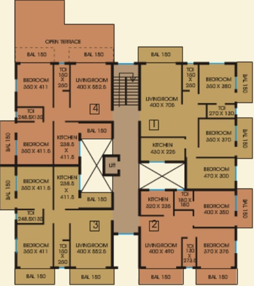 Floor Plan of CV Darius Avenue in Taleigao, Goa - Image 163752