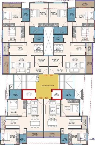 Floor Plan of SK Fortune Shriniwas Vishwambhar in Kothrud, Pune - Image 114732