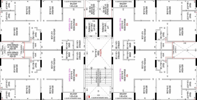 Floor Plan of Akshar Sahjanand Shikhar in Sargasan, Gandhinagar - Image 163885
