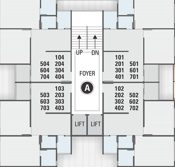 Floor Plan of Ashapura Samanvay Residency in Chandkheda, Ahmedabad - Image 163918