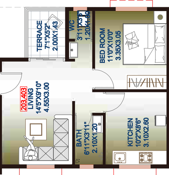 1 BHK Flat in Samruddhi Rutugandh in Chikhali, Pune - Image 749631