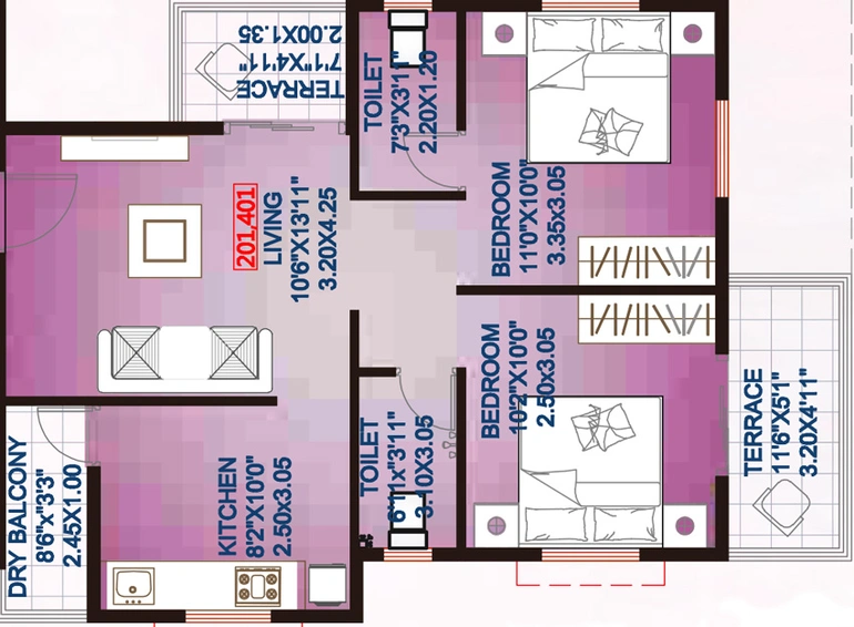 2 BHK Flat in Samruddhi Rutugandh in Chikhali, Pune - Image 749632