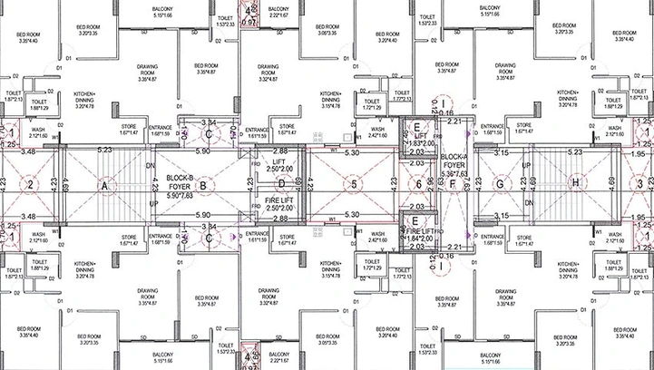 Floor Plan of Samved Opera Melody in Sargasan, Gandhinagar - Image 164010