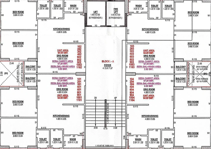 Floor Plan of Pramukhraj Savi 48 in Vaishnodevi Circle, Ahmedabad - Image 164075