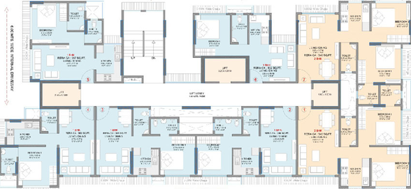 Floor Plan of Shraddha Panache in Vikhroli East, Mumbai - Image 30839