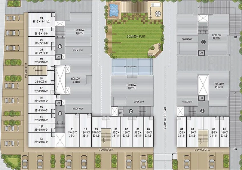 Master Plan of Sankalp Satyaa Square in Chandkheda, Ahmedabad - Image 164097