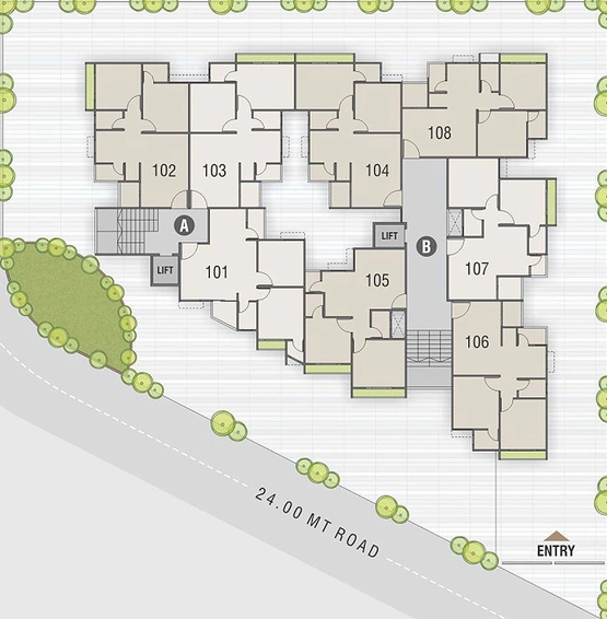 Master Plan of Sky Sanidhya Square in Chiloda, Gandhinagar - Image 164206