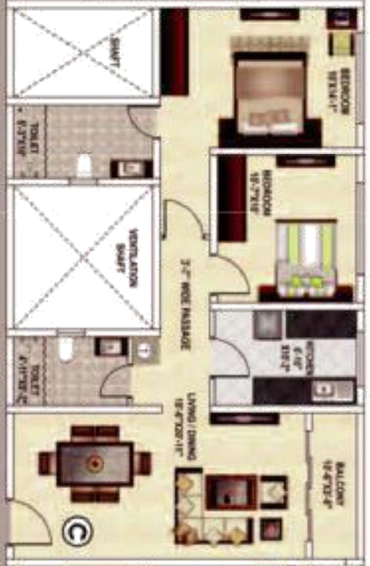 2 BHK Flat in Ideal Grand in Howrah, Kolkata - Image 814693