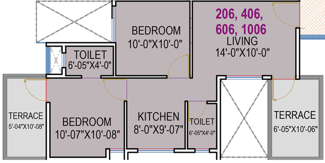 2 BHK Flat in Aksha Elegance in Chikhali, Pune - Image 746903