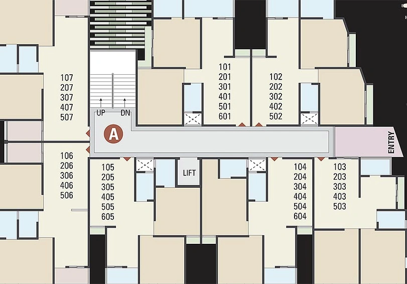 Floor Plan of Sthapatya Sagar Paradise in Kalol, Gandhinagar - Image 164473
