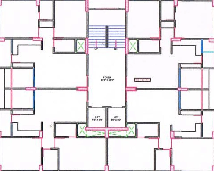 Floor Plan of Shree Sahajanand Helenium in Chandkheda, Ahmedabad - Image 164479