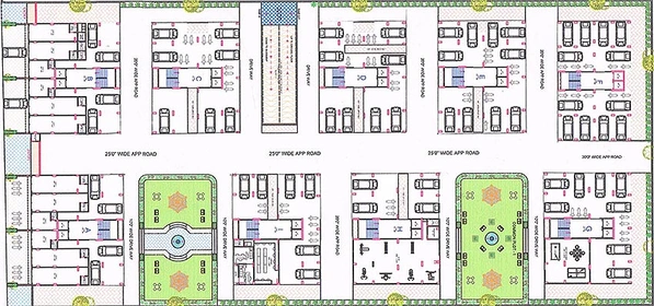 Master Plan of Shree Sahajanand Helenium in Chandkheda, Ahmedabad - Image 164480