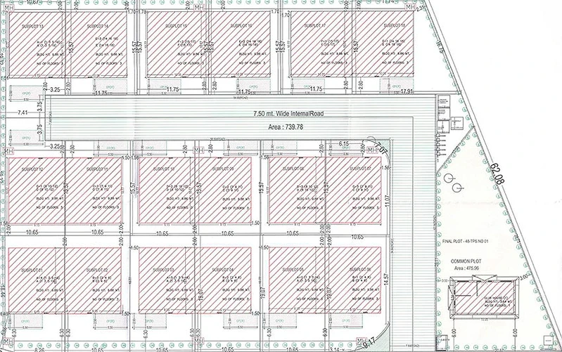 Master Plan of Aarav Saharsh Villa in Koba, Gandhinagar - Image 164508