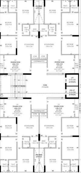 Floor Plan of Shaligram Shreedham Arise in Zundal, Ahmedabad - Image 164704