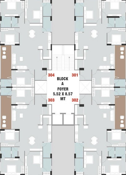 Floor Plan of Madhav Shivanjali Imperia in Sargasan, Gandhinagar - Image 164743