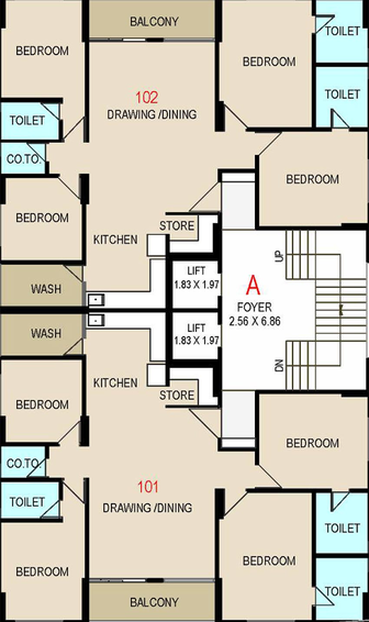Floor Plan of Shivansh Signature in Koba, Gandhinagar - Image 164758