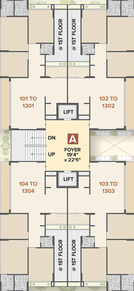 Floor Plan of Shivam Shivay Atlantis in Raysan, Gandhinagar - Image 164766