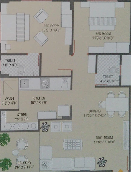 2 BHK Flat in Ved Shivganga Heights in Dahegam, Gandhinagar - Image 814845