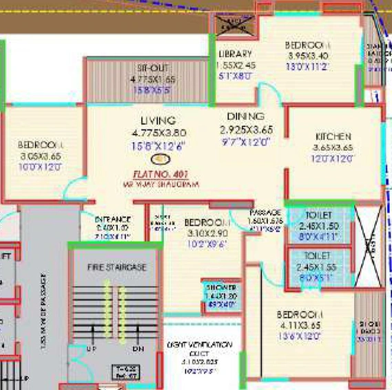 5 BHK Flat in SK Fortune Abhishek Apartment in Erandwane, Pune - Image 749706