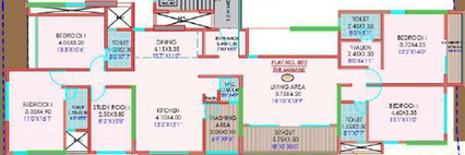 5 BHK Flat in SK Fortune Abhishek Apartment in Erandwane, Pune - Image 749708